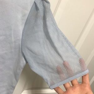 Blue incredible see through top